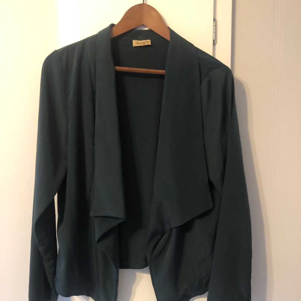 Open Green Blazer